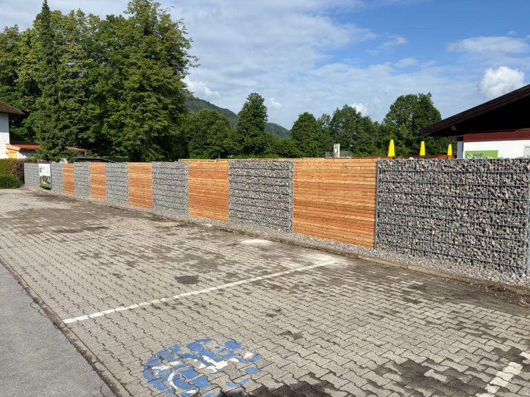 Gabionen mit Rhombus Elementen